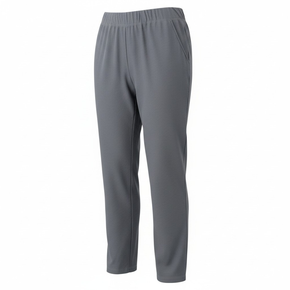 Eileen Fisher Women Slim Ankle Pants M Gray Viscose Stretch Minimalist Chic
